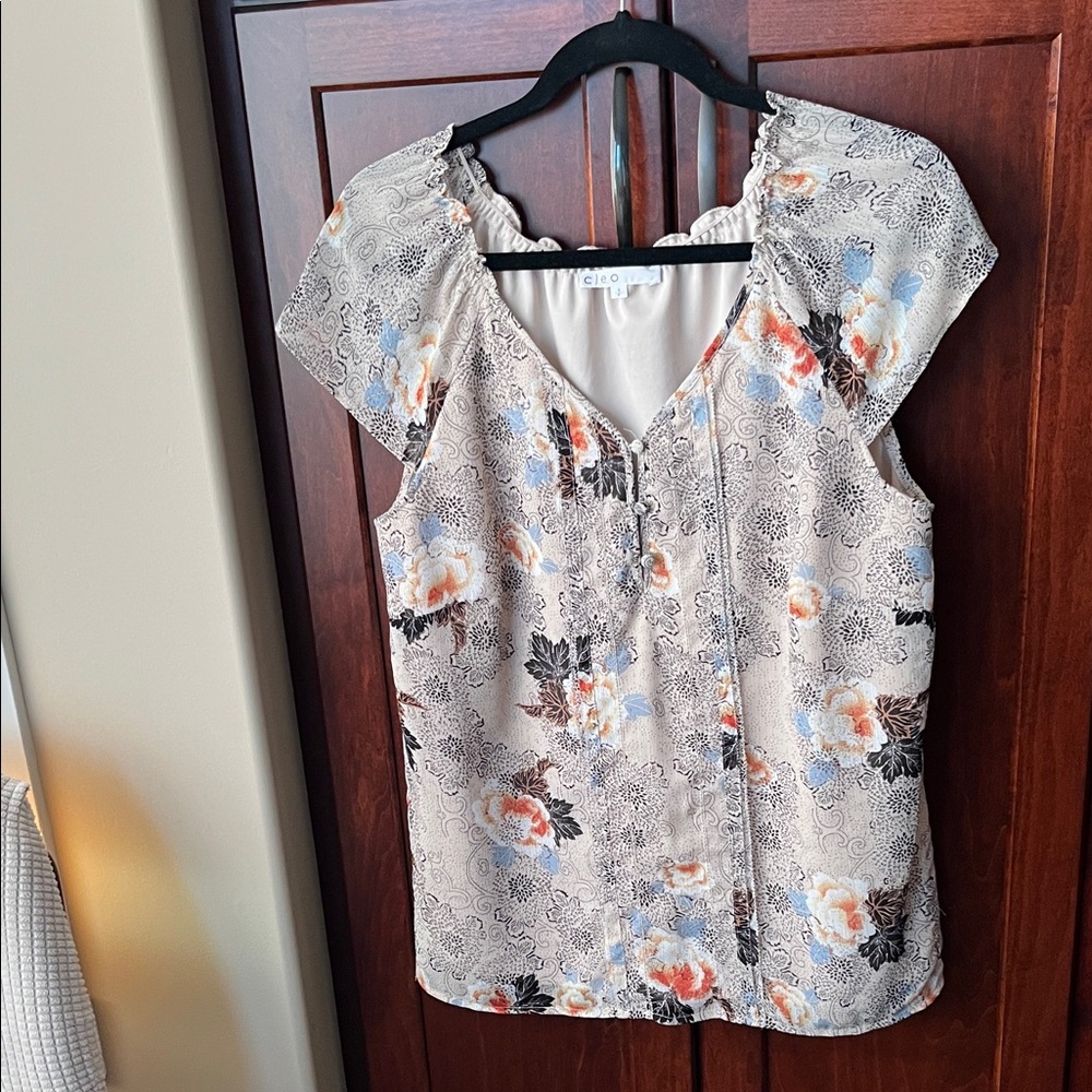 Cleo Floral Print Blouse Size S